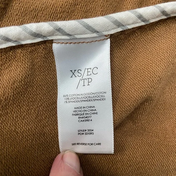 CABI Journey Tailored 3 Button Corduroy Jacket Caramel Brown Lagenlook Cabin XS - Picture 6 of 17